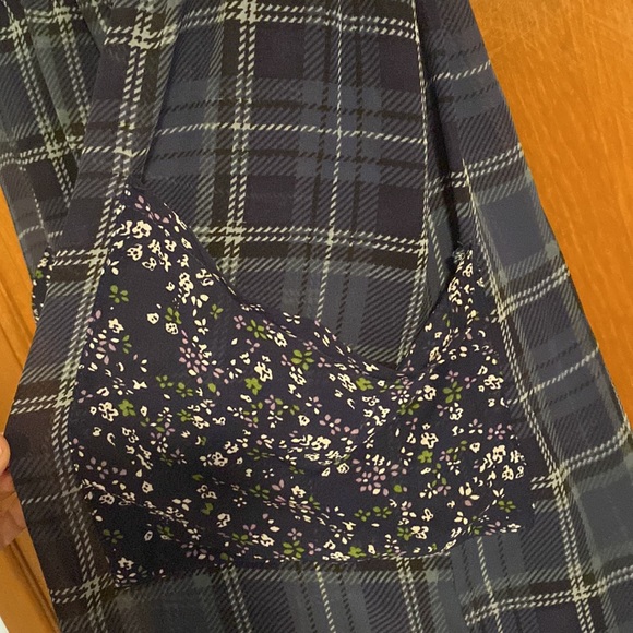 Band of Gypsies Sheer Blue Babydoll Dress with Slip - Picture 3 of 7